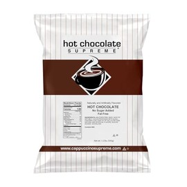 Hot Chocolate Supreme 1.2 lb bag No Sugar Added, Fat Free Instant Hot Chocolate Mix