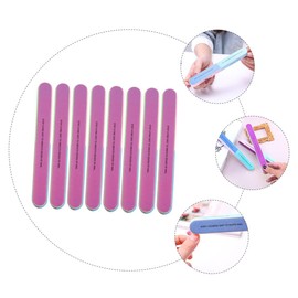 FRCOLOR 8pcs Sponge Nail Files for Manicure and Pedicure Polishing for Natural and False Nails Trimming and Shaping Tool for Home and Salon Use