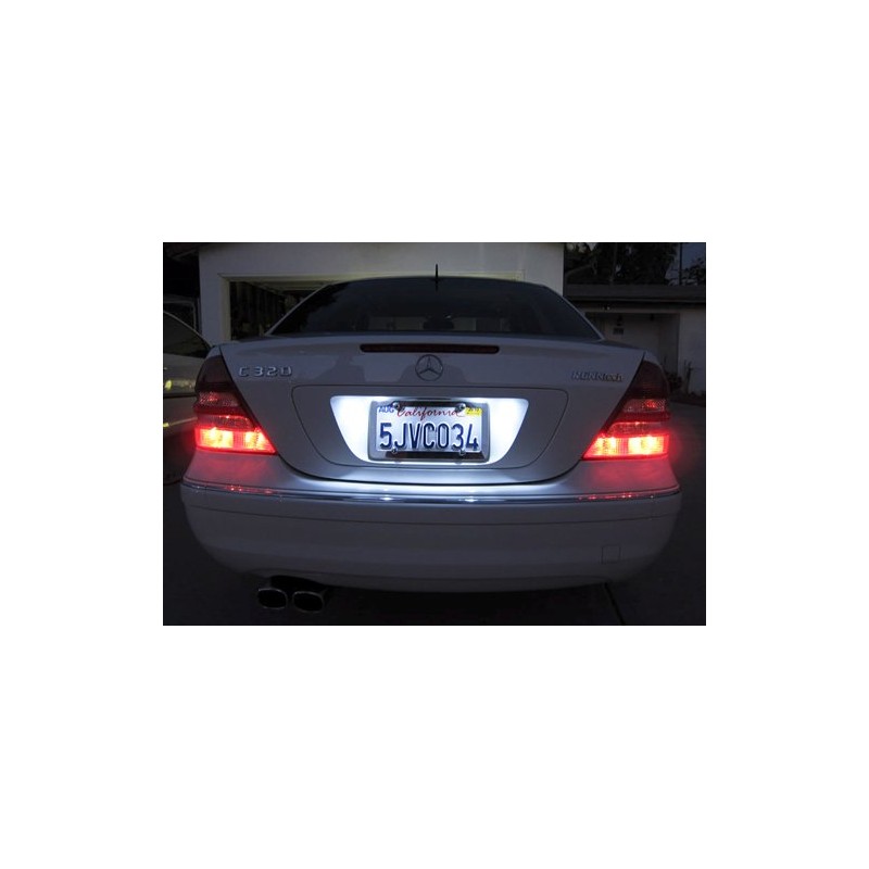 2x LED Licence Number Plate Light White Canbus For MB