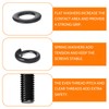 HAISHANG 10 pcs M5 x 16mm Flanged Button Head Socket