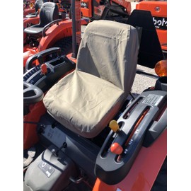Durafit Seat Covers, KU09-X4, for Kubota Tractor B2320,B2620,B2920,B3200,B7410,B7800,BX1850,BX24,BX25,M5640,L2501,L3240,L3940, Sold in Taupe Twill