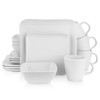 Stone Lain 16 Piece Stoneware Square Weave Dinnerware Set, Service