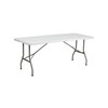 Flash Furniture Kathryn 6-Foot Bi-Fold Granite White Plastic Folding Table
