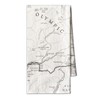 McGovern Outdoor Olympic National Park Map Flour Sack Towel