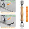 Screen Repair kit, Screen Roller Tool, Steel/Nylon Roller with Bear+10pcs