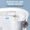 Long Handle Toilet Brush with Holder – 360° Round Bristle
