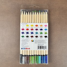 Kingart Studio Colored Pencil Set 24 Colors, Soft Velvety Cores, Artist Quality