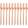 10 Pcs Hen Party Straws,Hard Plastic Straw,Novelty Reusable Straw for