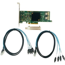 SXTAIGOOD 9207-8i SATA/SAS 6Gb/s PCI-E 3.0 HBA FW:P20 IT Mode for ZFS FreeNAS unRAID 2*SFF-8087 SATA