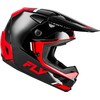 FLY Racing Kinetic Verdict Helmet - Black/Red/White (Medium) - DOT/FMVSS