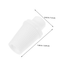 Ciieeo 60Pcs Strain Relief Cord Connectors Plastic Cable Fixing Clamps for Versatile Lamp Parts for Repairing and Hanging Pendant Secure Locking Design