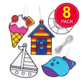 Baker Ross Seaside Suncatchers (Pack Of 8) For Kids To Decorate