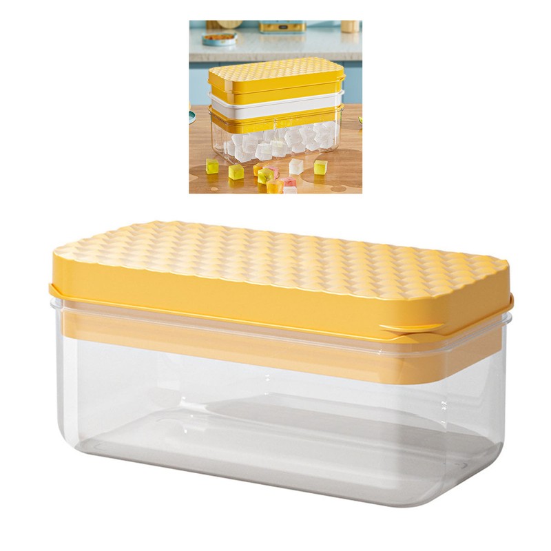 Ice Cube Mold Tray Storage Space Saving Silicone Large Capacity