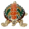 Turtle Trinket Box Turtle Band Jewelry Trinket Box with Painted