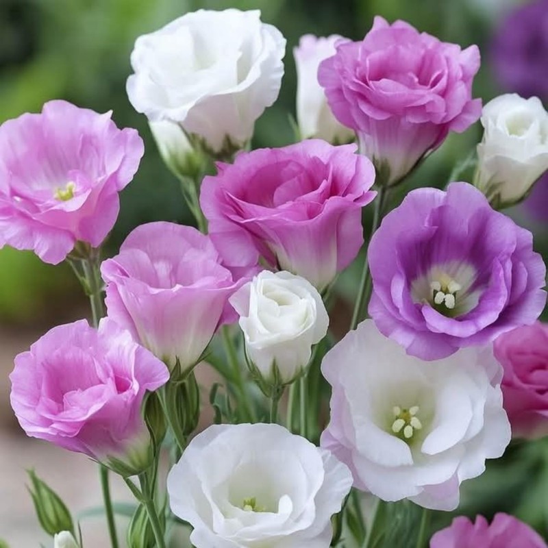 Lisianthus Flower Seeds for Planting - 300+ Annual Lisianthus Double