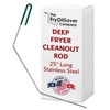 25" Deep Fryer Cleanout Rod – Angled Shaped & Declogger