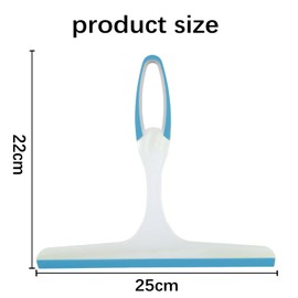 Lonwiner Pack of 2 Plastic Shower Squeegees, Squeegee, Window Squeegee, Professional Window Squeegee, Wiper, Blue