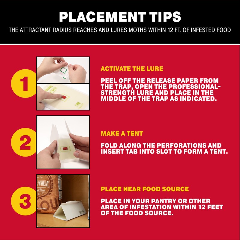 Catchmaster Pantry Pest & Moth Traps 6-Pk, Bug Killer for