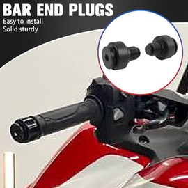 WORLDMOTOP Motorcycle Handle Bar End Grips Plug Weights Hand Grips Plug Caps Replacement for Honda CRF1000L Africa Twin 2018 2019 CRF1100L Africa Twin 2020-2025