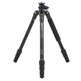 Benro GoPlus Travel Aluminum Tripod – Pivoting Center Column, Multi-Angle Legs, Twist-Lock Design & Monopod Conversion for Photo, Video and Hybrid Creators (FGP18A)