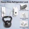 Keylesslife Fingerprint Fridge Lock,Child Proof Refrigerator Lock for Kids with
