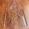 Humming Bird Router Template, Clear Acrylic Template, Router Inlay Template,