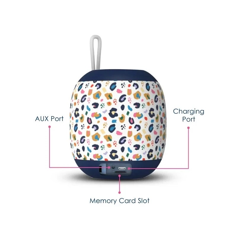 Packed Party Bluetooth Wireless Portable Speaker "Stay Wild" Brand new