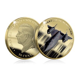 The Koin Club Lockheed SR-71 Blackbird Plane 60th Anniversary Gold Plated Box Set Edition 2025