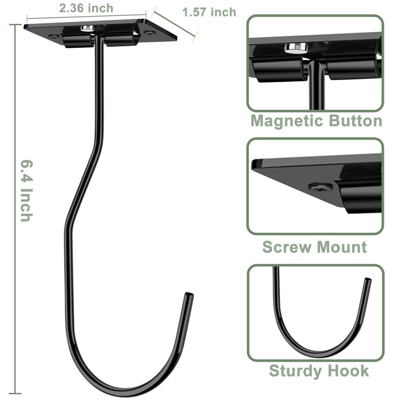Banana Hook Under Cabinet, 2 Pcs Banana Holder for Fresh
