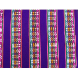Square Aguayo Tablecloth 50'' x 50'' Peru Bolivia Ecuador (Purple), Medium (TC002)