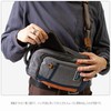 Mustache MDP-0650 Body Bag, One Shoulder Bag, Crossbody Bag, Black