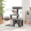 PETEPELA Cat Tree for Small Indoor Cats, Plush Cat Tower