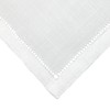 CTM Linen Hemstitched Wedding or Christening Handkerchief, White