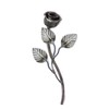 UHRIG Wrought Iron Rose, Decorative Flower Made of Steel, Garden