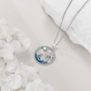 CRMAD Turtle Beach Necklace Sterling Silver Palm Tree Ocean Wave