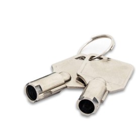 Miniature Tubular Push Lock, Chrome Finished, for TABcare Metal Enclosures (2#01 Spare Keys)