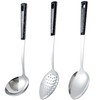 3-Piece,Stainless Steel Serving Spoons Set with Slotted Spoon, Serving Spoon