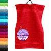 Lashuma Guest Towel, Scarlet Red, Bath Textiles, Linz Terry Towel