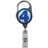 Superhero Real Charming Retractable Metal Carabiner ID Badge Holder Badge