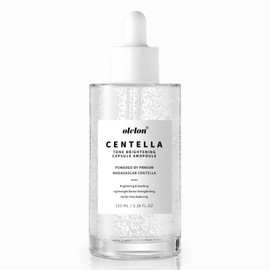 Madagascar Centella Tone Brightening Serum 100ml, Korean Skincare Ampoule with Botanical Capsules for All Skin Types Including Sensitive