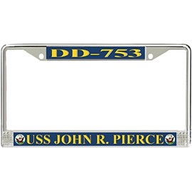 MilitaryBest USS John R. Pierce DD-753 License Plate Frame