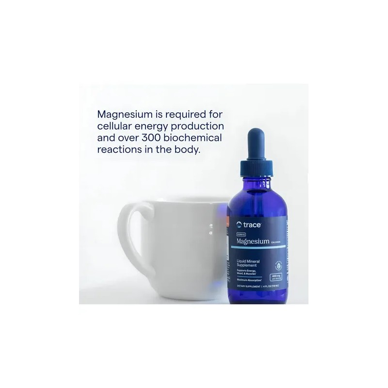 Trace Minerals Magnesio Líquido Iónico 400mg Sabor 59ml Vegano