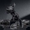 foymi Gothic Punk Decor, 3D Printed V's Dashboard Dog Statue