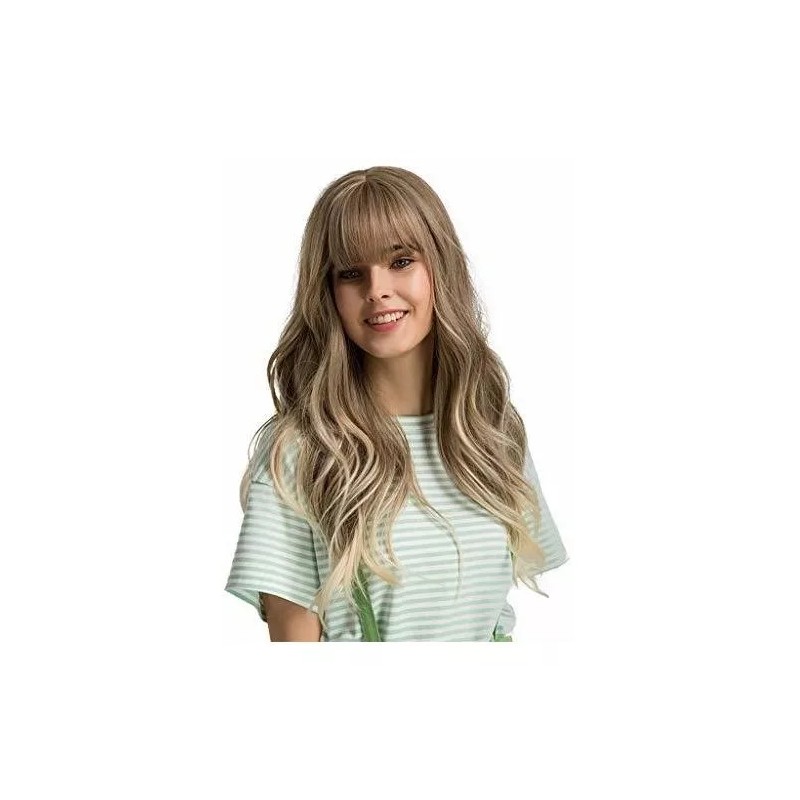 Esmee Peluca Rubio Ondulado 58 Cm Con Fleco Esmee