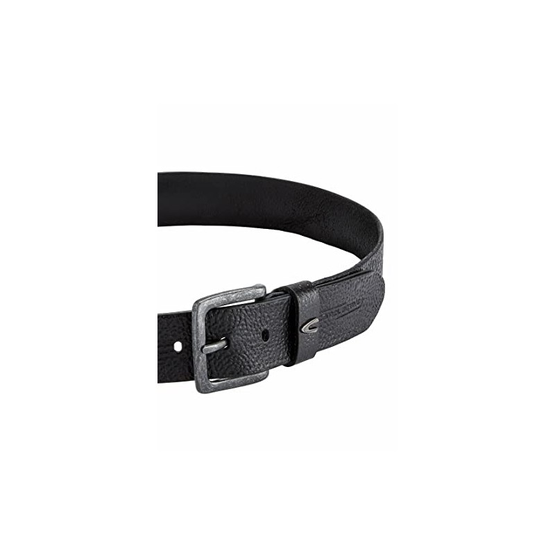 camel active Men's Leather Belt, black