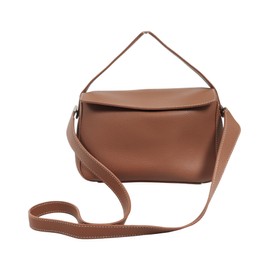 Kobe Lettuce B1620 Shoulder Bag, Card Pocket, Bag, Large Capacity, Pocket, Leather, Synthetic Leather, Compact, Braun, Free size