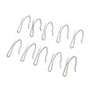 10Pcs Curtain Drapery Pin Hooks - Silvery