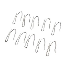 10Pcs Curtain Drapery Pin Hooks - Silvery