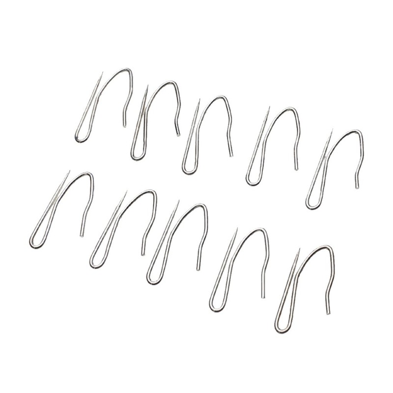 10Pcs Curtain Drapery Pin Hooks - Silvery