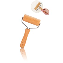 Honwor Wooden Dough Roller Set for Home Baking - Non-Stick Pizza & Baker Rollers (18cm/7in) - Enhance Your Kitchen Experience!